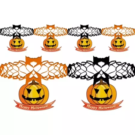 Pack 2 Guirnaldas de Calabazas Halloween 2m - Decoración Ideal