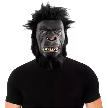 Tradineur - Máscara de Gorila - Fabricado en Látex - Complemento para disfraces -  Ideal para disfrutar de Halloween y carnaval