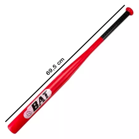 Bate de béisbol aluminio 69.5 cm rojo con agarre seguro