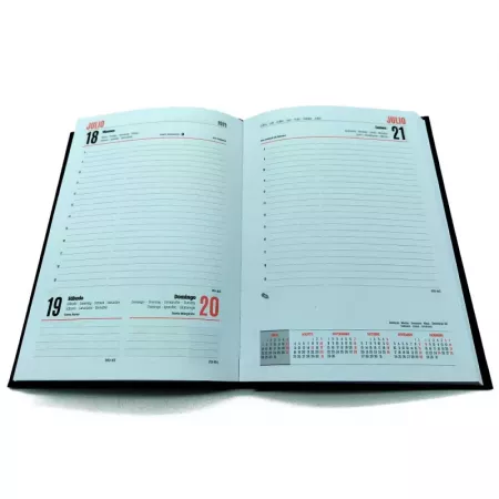 Agenda Diaria 2025 Negra Tapa Dura con Cinta 21x15 cm Agenda Diaria 2025 Negra Tapa Dura con Cinta 21x15 cm