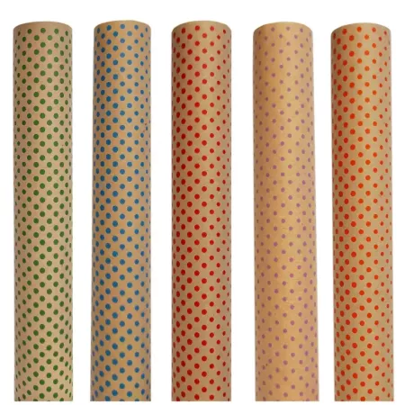 Pack 5 Rollos Papel Kraft 70x200 cm Para Envolver Regalos Pack 5 Rollos Papel Kraft 70x200 cm Para Envolver Regalos