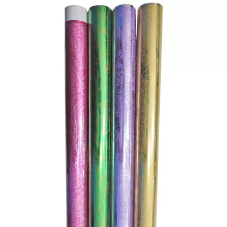 Pack 5 Rollos Papel Regalo Metalizado 70x150 cm Fiesta Pack 5 Rollos Papel Regalo Metalizado 70x150 cm Fiesta