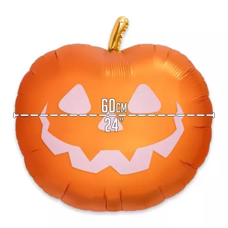 Pack 2 Globos Calabaza Halloween Ø60 cm con Inflador Eco Pack 2 Globos Calabaza Halloween Ø60 cm con Inflador Eco
