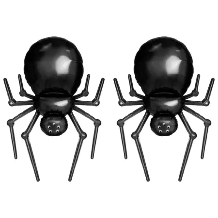Pack 2 Globos Araña 120 cm con Inflador Sostenible Halloween Pack 2 Globos Araña 120 cm con Inflador Sostenible Halloween