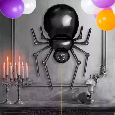 Pack 2 Globos Araña 120 cm con Inflador Sostenible Halloween Pack 2 Globos Araña 120 cm con Inflador Sostenible Halloween