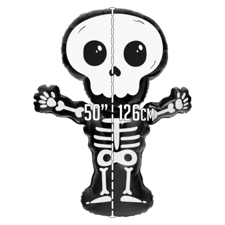 Pack 2 Globos Esqueleto 120 cm Hinchables Halloween Eco