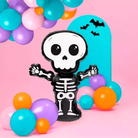 Pack 2 Globos Esqueleto 120 cm Hinchables Halloween Eco