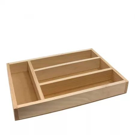 Organizador de Cubiertos de Madera 4 Compartimentos – Ahorra Espacio Organizador de Cubiertos de Madera 4 Compartimentos – Ahorra Espacio