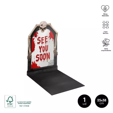 Bandeja biodegradable 3D See You Soon 38x25 cm Halloween