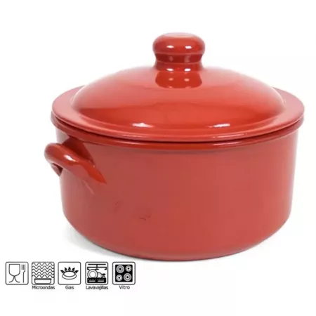 Olla de Barro 4L con Tapa, Microondas y Lavavajillas Olla de Barro 4L con Tapa, Microondas y Lavavajillas