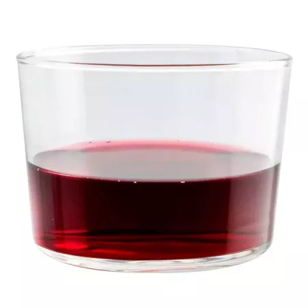 Tradineur - Set de 4 vasos de cristal, modelo Chiquito, servir licores, whisky, vino, diseño minimalista, aptos para lavavajilla
