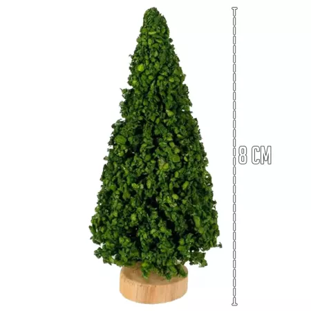Pack 4 Abetos de Madera para Belén – Decoración Navideña 8 cm