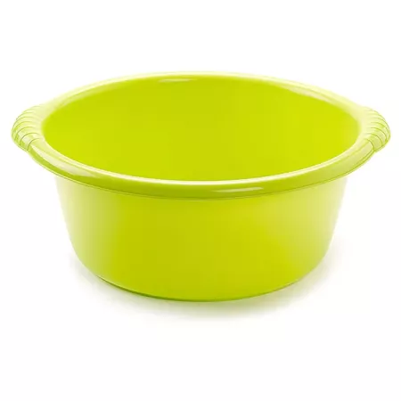 Tradineur - Cubo, Barreño, Tina Multiusos - Fabricado en plástico - Producto y Utensilio de Limpieza - Forma Redonda - Capacidad