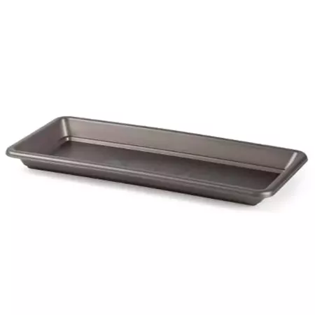 Tradineur - Jardinera con plato terracota - PLFT - Fabricado en Plástico - Macetero apto para Exterior e Interior del hogar - 40