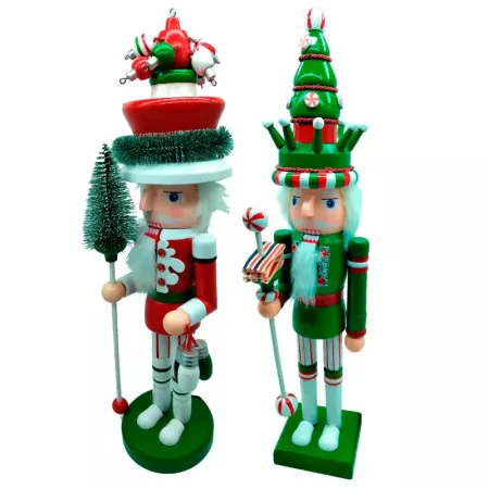 Figura Cascanueces Navideño Madera 44x10x7,5 cm Festiva