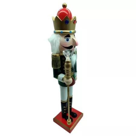 Figura Soldado Cascanueces Navideño de Madera 38 cm