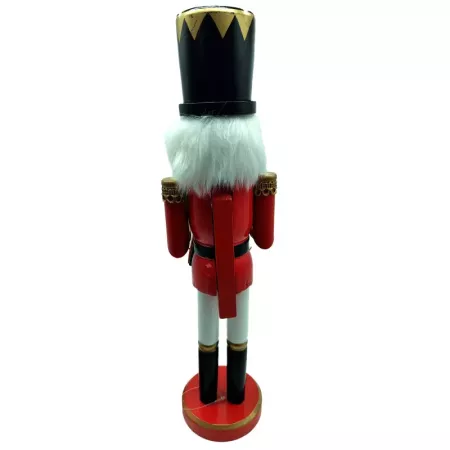Figura Cascanueces Madera con Calendario Navideño 38 cm