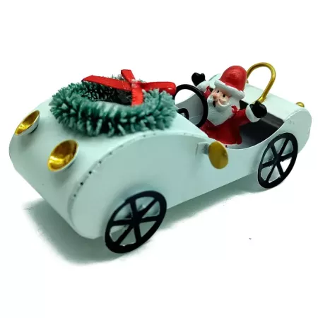 Coche Colgante Metal Navidad 11x4,5 cm - Decoración Festiva