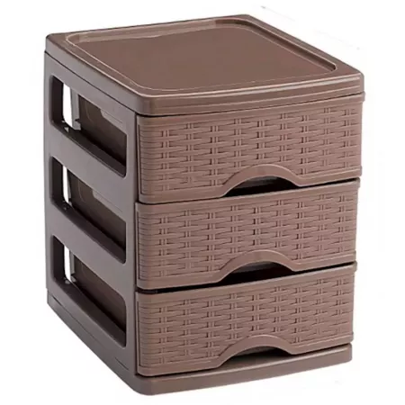 Cajonera Turia 3 Cajones Plástico Resistente para Escritorio Cajonera Turia 3 Cajones Plástico Resistente para Escritorio
