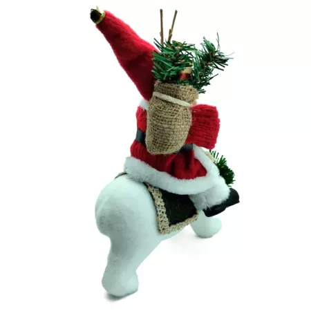 Figura Papa Noel en Oso Polar 30 cm - Decoración Navidad