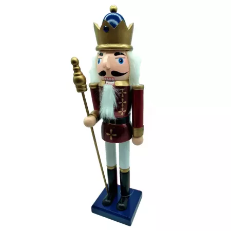 Figura Soldado Cascanueces Dorado 38cm - Decoración Navideña Figura Soldado Cascanueces Dorado 38cm - Decoración Navideña