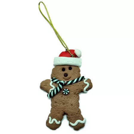 Pack 3 Colgantes Galletas Jengibre Navidad 9 cm