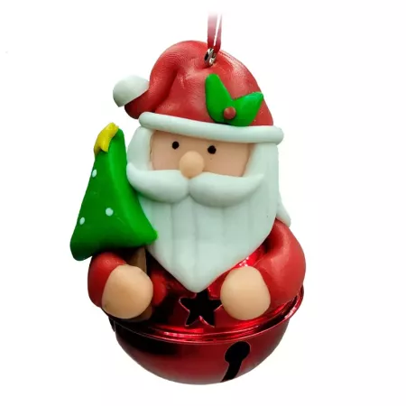 Colgante Navideño con Cascabel y Figuras Decorativas 5,5 cm Colgante Navideño con Cascabel y Figuras Decorativas 5,5 cm