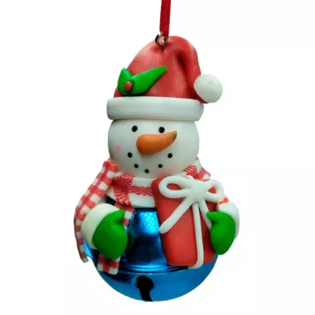 Colgante Navideño con Cascabel y Figuras Decorativas 5,5 cm Colgante Navideño con Cascabel y Figuras Decorativas 5,5 cm