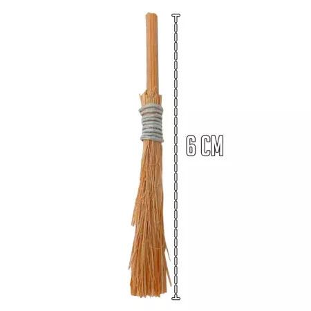 Pack 2 Escobas de Madera 6 cm para Belén Navideño Pack 2 Escobas de Madera 6 cm para Belén Navideño