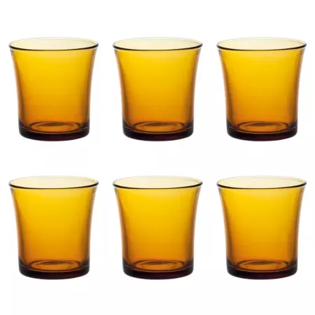 Set 6 Vasos Lys Ámbar 21 cl | Cristal Templado Duradero Set 6 Vasos Lys Ámbar 21 cl | Cristal Templado Duradero