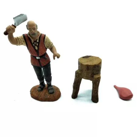 Figura de Carnicero para Belén 10 cm - Adorno Navideño