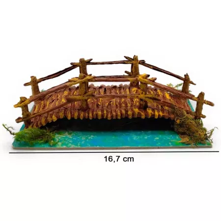 Puente de Troncos para Belén Navidad Tradicional 17x9 cm