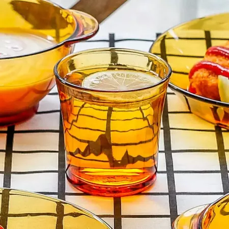 Set 6 Vasos Lys Ámbar 21 cl | Cristal Templado Duradero Set 6 Vasos Lys Ámbar 21 cl | Cristal Templado Duradero