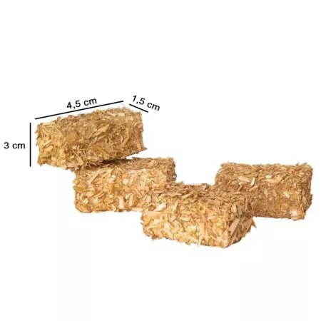 Pack 4 Pacas de Paja para Belén Tradicional – Navidad 4,5x3x1,5 cm