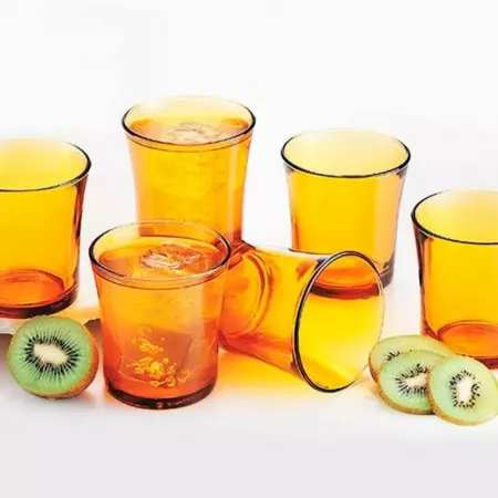 Set 6 Vasos Lys Ámbar 21 cl | Cristal Templado Duradero Set 6 Vasos Lys Ámbar 21 cl | Cristal Templado Duradero