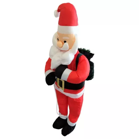 Muñeco Papa Noel 90 cm Decoración Navideña Poliéster