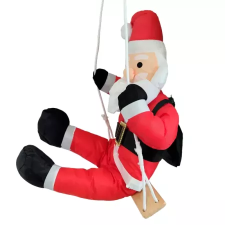 Muñeco Papa Noel en Columpio 60 cm - Decoración Navidad