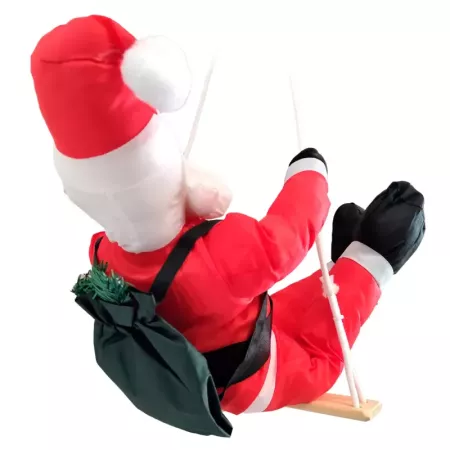 Muñeco Papa Noel en Columpio 60 cm - Decoración Navidad