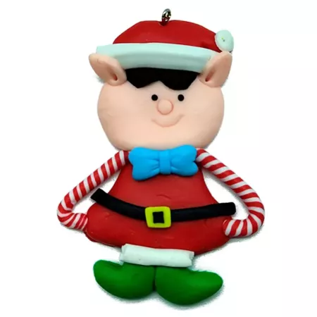 Pack 3 Elfos Colgantes Navidad 8 cm Decoración Colorida