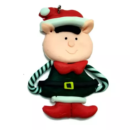 Pack 3 Elfos Colgantes Navidad 8 cm Decoración Colorida