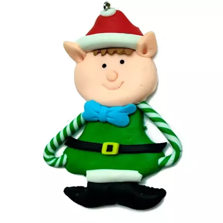Pack 3 Elfos Colgantes Navidad 8 cm Decoración Colorida