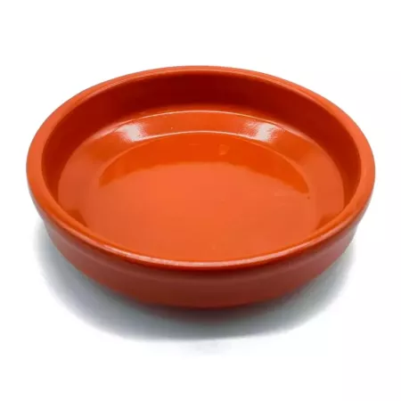 Tradineur - Pack de 12 cazuelas redondas de barro - Aptas para vitro y horno - Ideales para servir tapas y aperitivos - Ø 8 cm