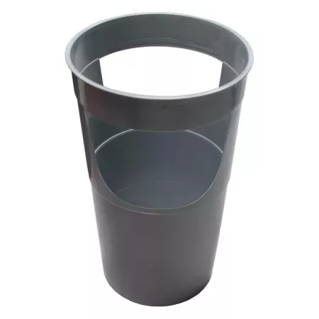 Tradineur - Paragüero de plástico redondo, soporte para paraguas cilíndrico, entrada de oficinas, negocios, hogar, diseño clásic