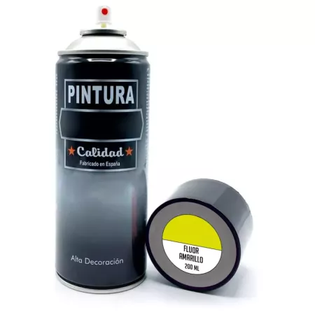 Spray Amarillo Flúor 200ML – Pintura Versátil para Madera y Más Spray Amarillo Flúor 200ML – Pintura Versátil para Madera y Más