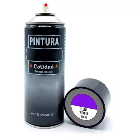 Pintura Spray Violeta Fluor 200ml para Madera y Metal Pintura Spray Violeta Fluor 200ml para Madera y Metal