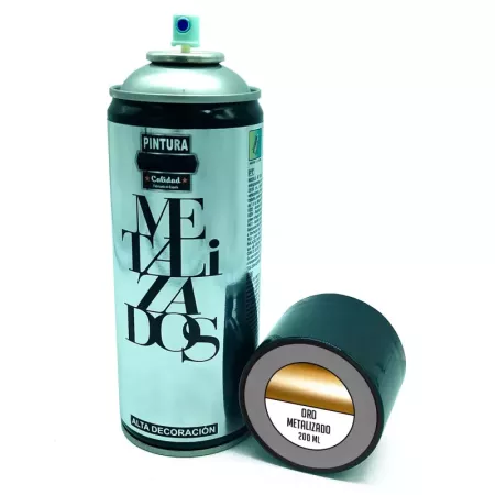 Spray Oro Metalizado 200ml - Pintura Fácil para Madera y Más Spray Oro Metalizado 200ml - Pintura Fácil para Madera y Más