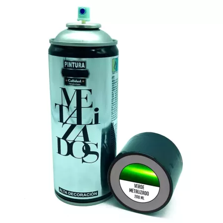 Spray Verde Metalizado 200ml para Madera, Metal y Más Spray Verde Metalizado 200ml para Madera, Metal y Más