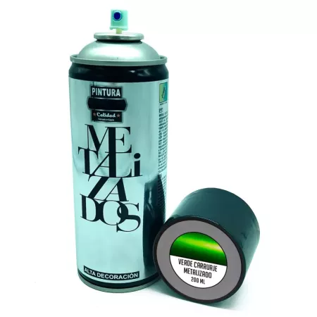 Spray Verde Metalizado 200ml - Pintura para Madera y Más Spray Verde Metalizado 200ml - Pintura para Madera y Más