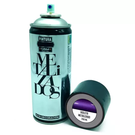 Spray Pintura Violeta Metalizado 200ML para Madera y Más Spray Pintura Violeta Metalizado 200ML para Madera y Más