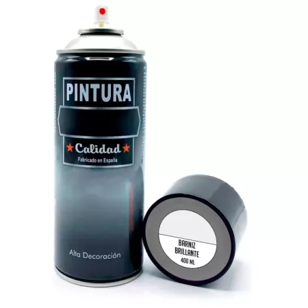 Tradineur - Bote de Pintura en Spray - Fabricado en España - Ideal para cualquier superficie, Madera, Metal, Cartón, Piedra o Ce